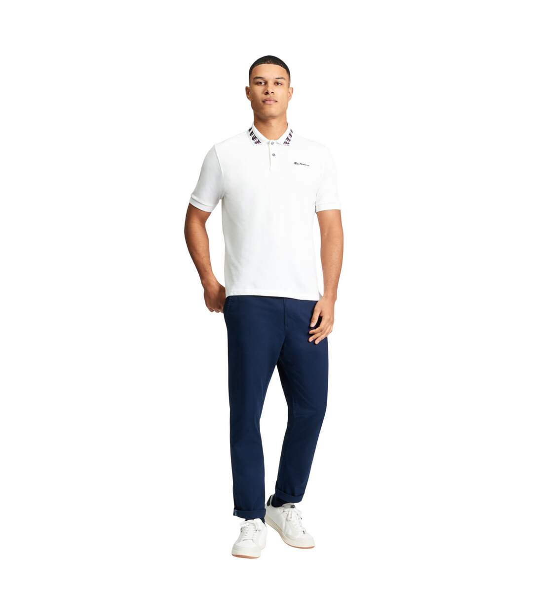Polo Interest Homme Blanc Neige Ben Sherman-4