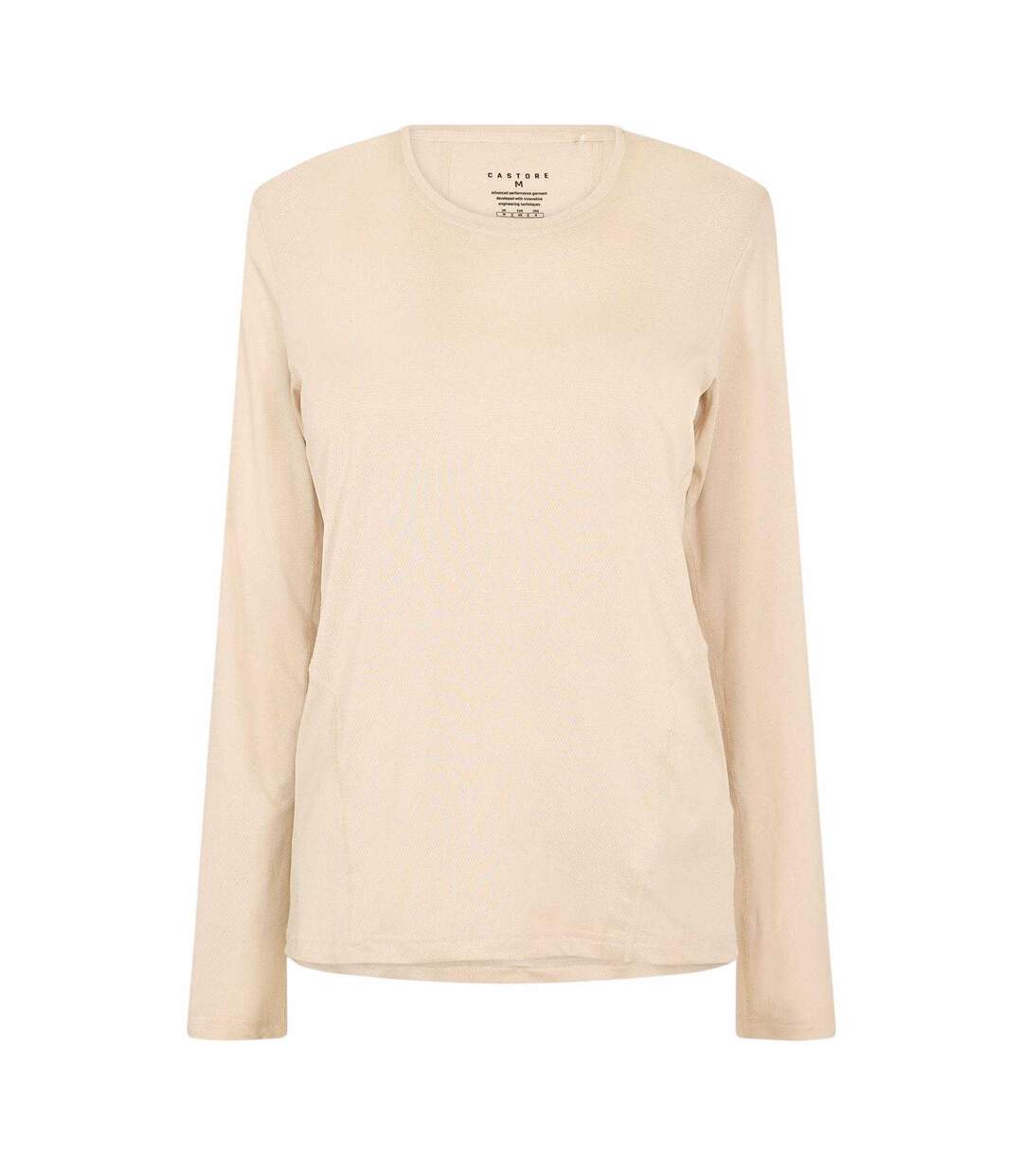 Womens/ladies Movement Long-sleeved T-shirt Beige Castore-1