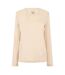 Womens/ladies Movement Long-sleeved T-shirt Beige Castore-1