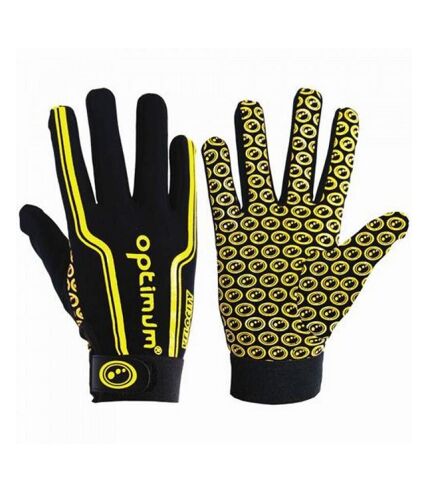 Optimum Unisex Adult Velocity Rugby Glove (Yellow/Black)