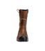 Mens Footwear Originals Leather Safety Boots Nut Brown Black Mascot-1