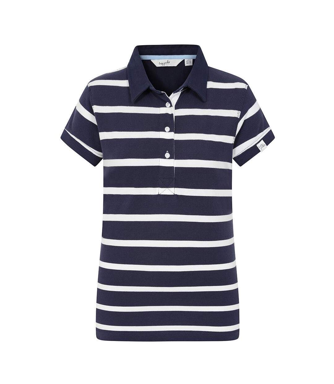 Polo Motif/style Rayé Femme Crépuscule Lazy Jacks-2