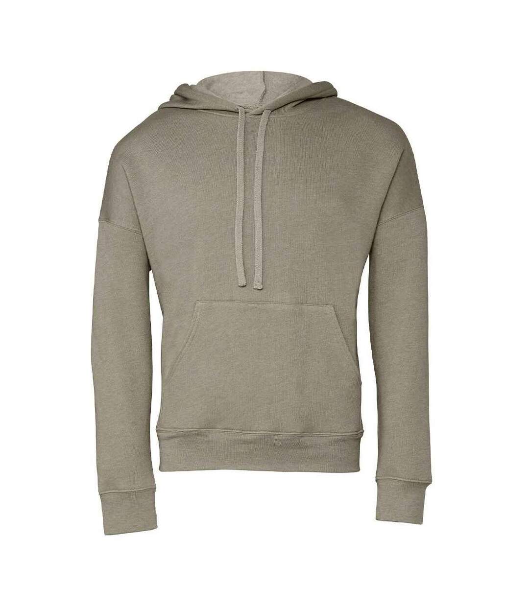 Sweat à capuche adulte beige gris chiné Bella + Canvas