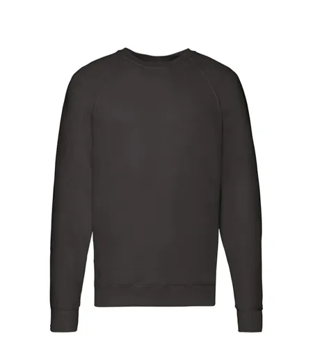 Sweat Manches Raglan Homme Noir Fruit Of The Loom