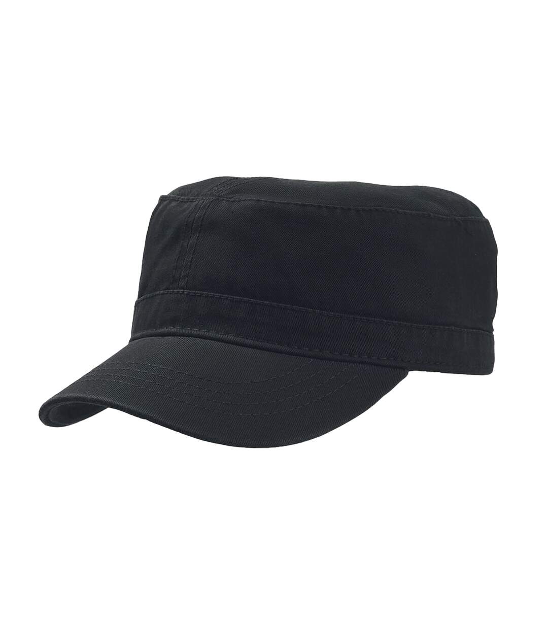 Atlantis Chino Cotton Uniform Military Cap (Black) - UTAB226-1