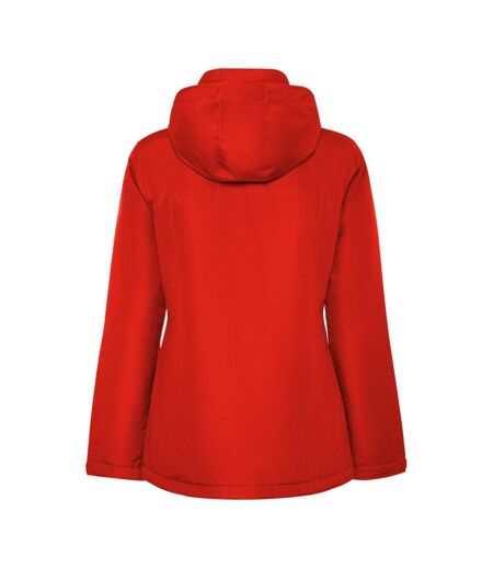 Womens/ladies america padded parka red Roly