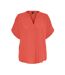 Blouse orange femme vero moda minge-1
