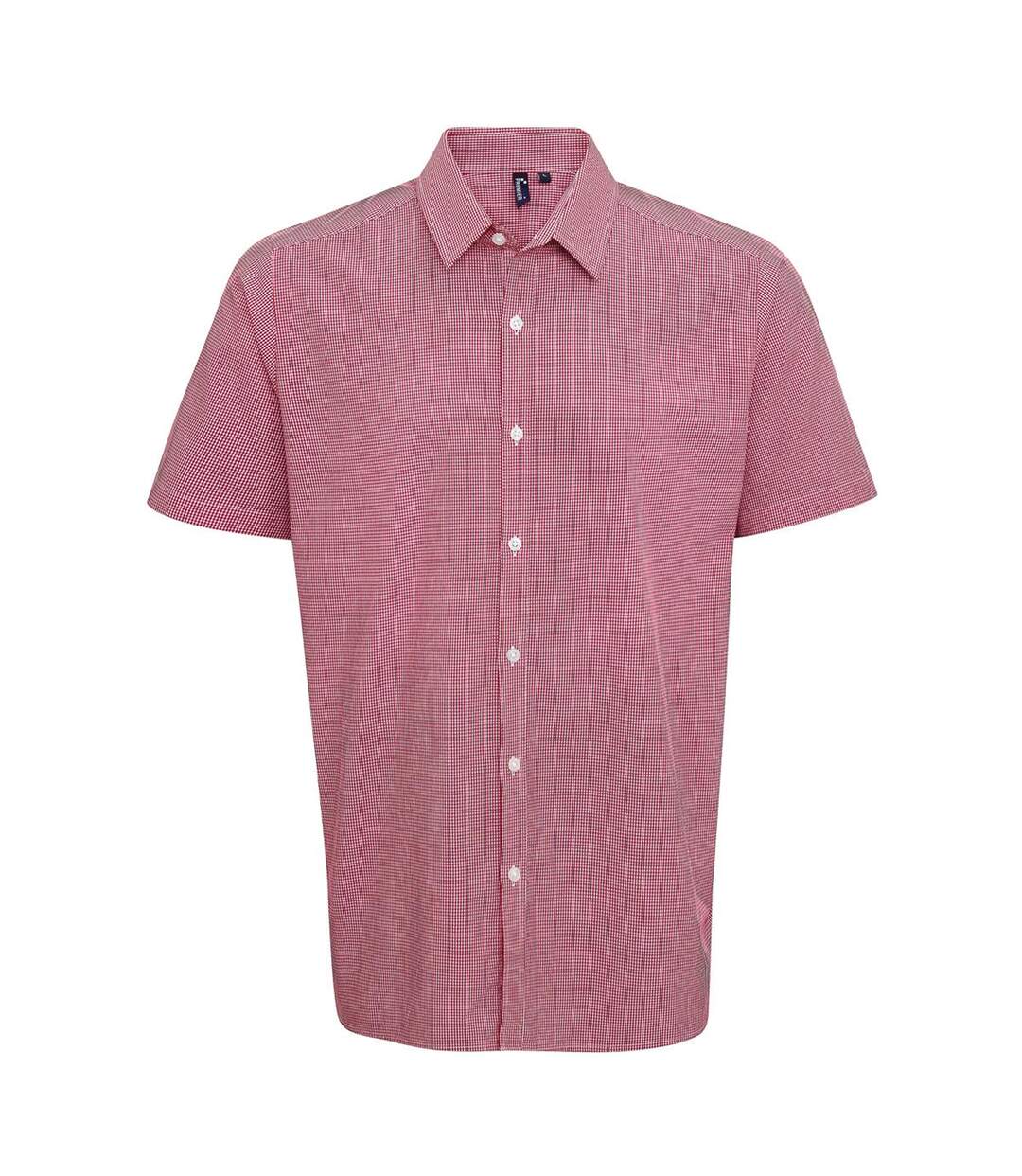 Chemise Homme Rouge Blanc Premier-1