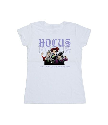 Disney T-shirt en coton Femme/Homme Hocus Pocus Hallows Eve (Blanc) - UTBI48506