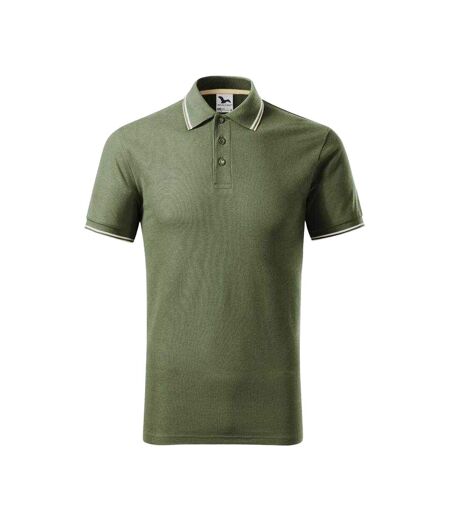 Polo Focus Homme Vert Kaki Malfini
