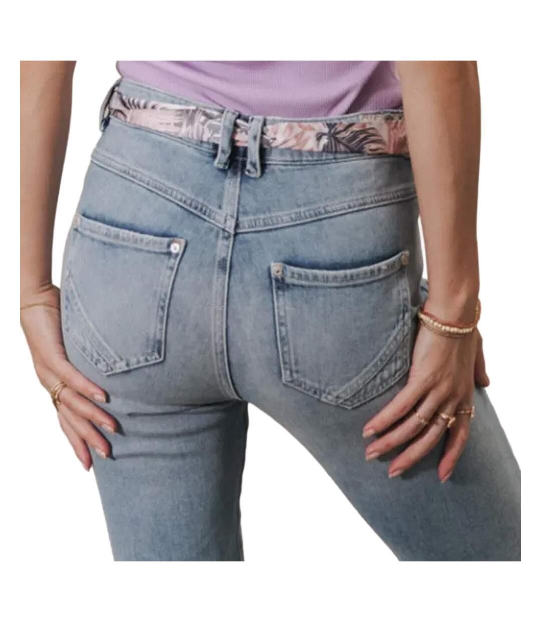 Jean droit bleu femme freeman porter palermo-2