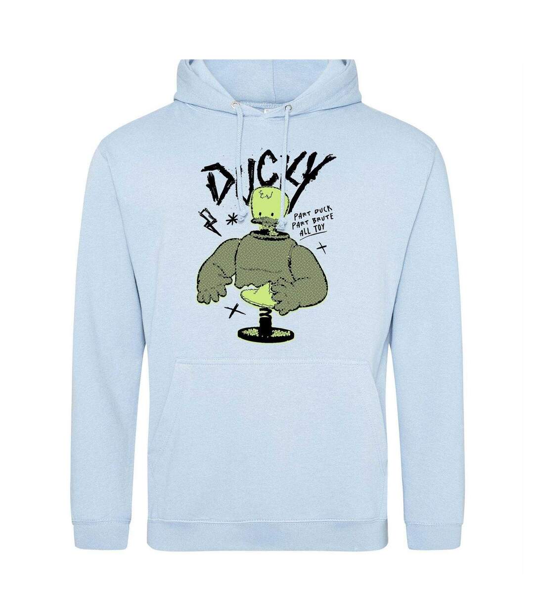Mens Ducky Cotton Blend Hoodie Light Blue Toy Story 4-1