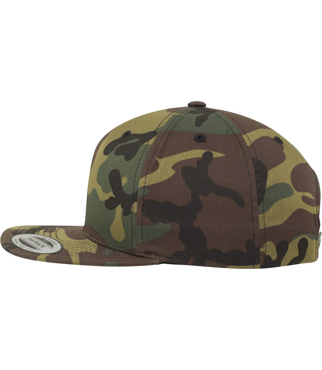 Casquette ajustable flexfit adulte vert forêt camouflage Yupoong-3