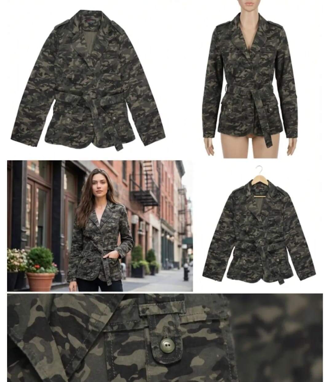 Veste Saharienne Femme Malice1 Motif Camouflage-3