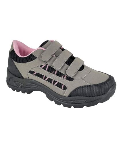 Rdek Womens/Ladies Speyside Walking Shoes (Gray/Pink) - UTDF2171
