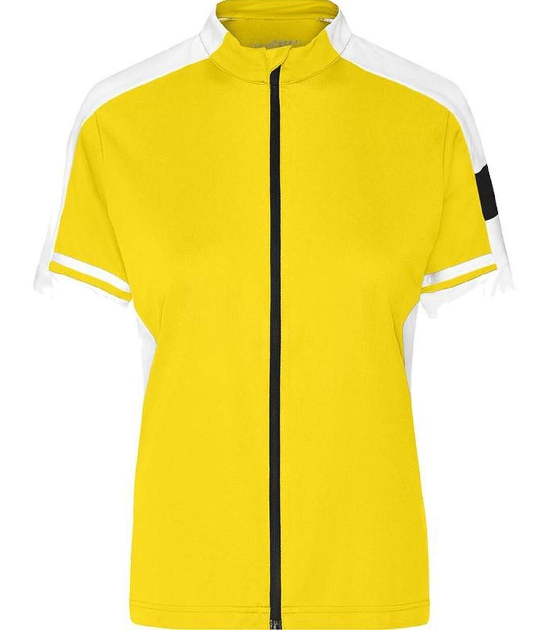 maillot cycliste zippé FEMME JN453 - jaune-4