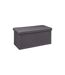 Pouf & Rangement Classy 76cm Gris Foncé-1