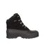 Mens range cow suede snow boots black Mountain Warehouse