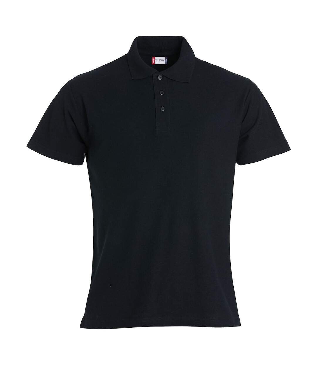 Polo basic homme noir Clique Clique