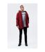 Hype Mens Luxe Longline Parka (Burgundy) - UTHY6868-1