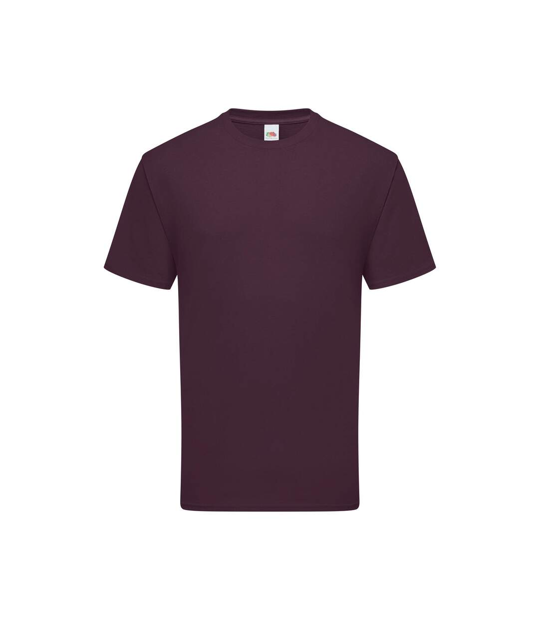 Mens Iconic Premium Ringspun Cotton T-shirt Dark Plum Fruit Of The Loom-2