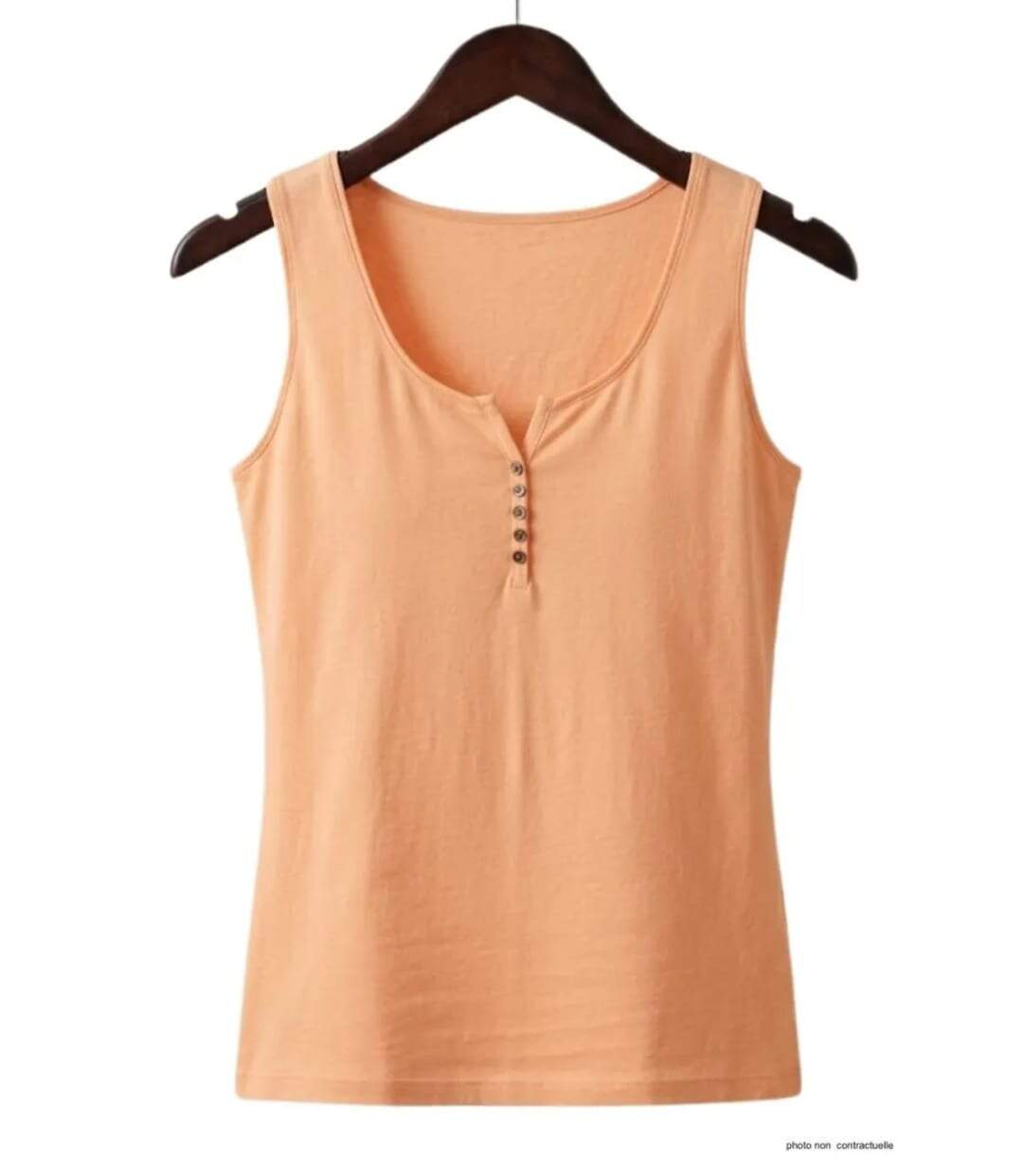 MAYFLOWER DACCA1 - Débardeur orange pour femme : le confort en pur coton respirant-2