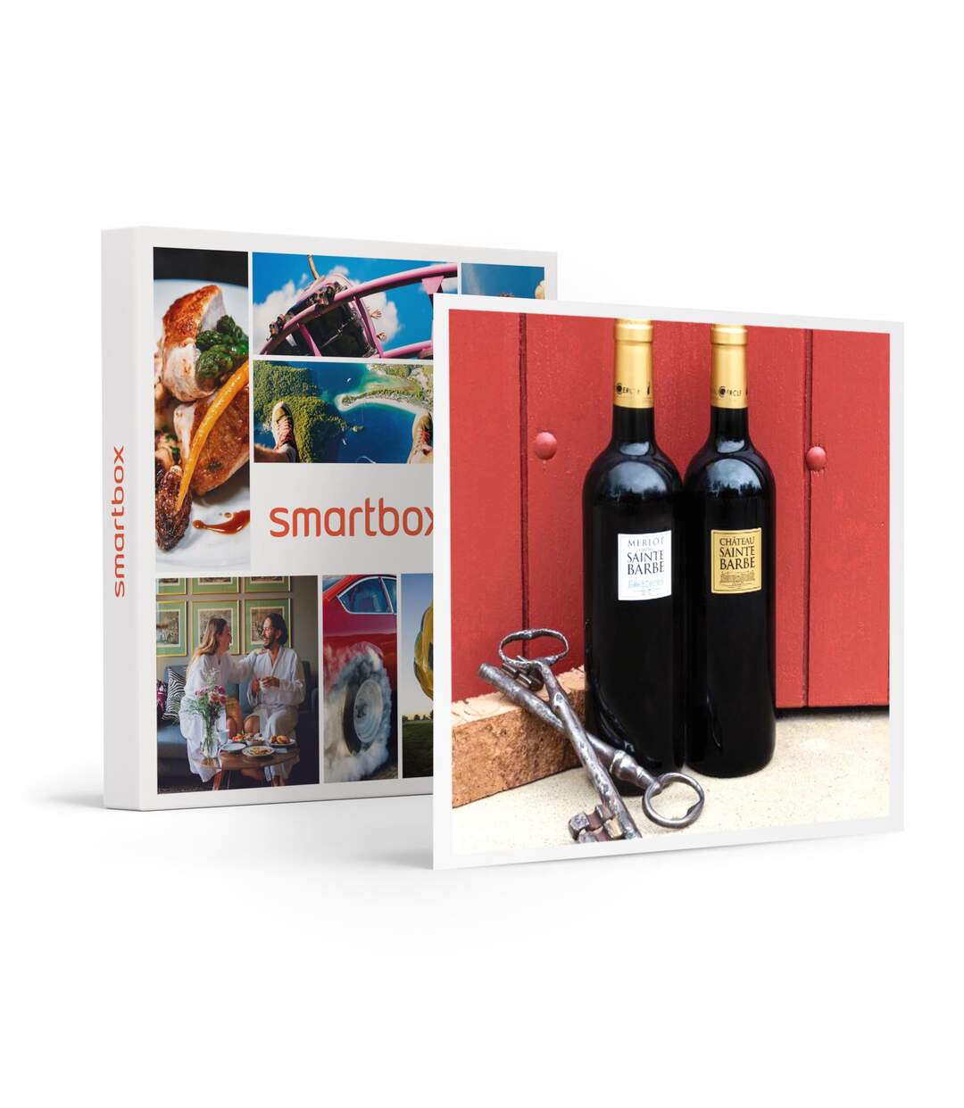 Coffret 2 bouteilles de bordeaux rouge du Château Sainte Barbe - SMARTBOX - Coffret Cadeau Gastronomie-1