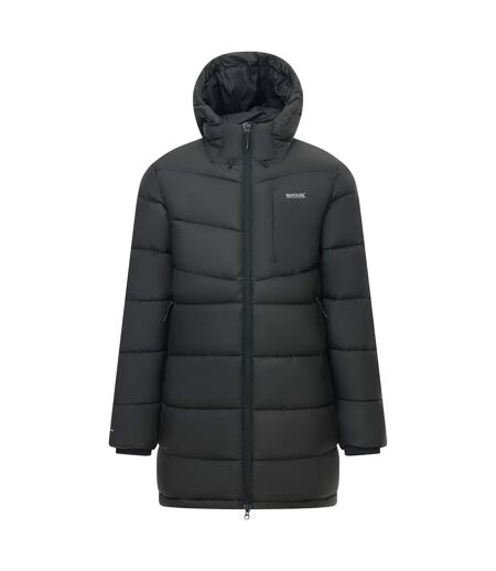 Doudoune Matelassée Et Unie À Capuche Ajustable Browen Homme Noir Regatta