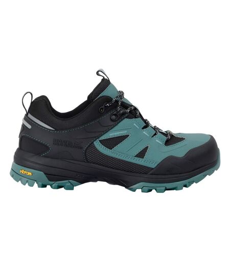 Chaussures De Marche Regen Femme Vert Sombre Noir Regatta
