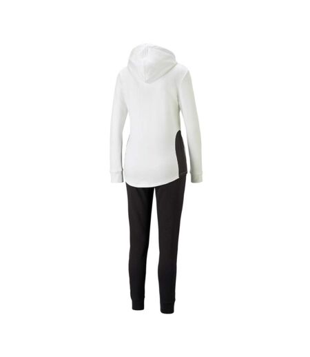 Survêtement blanc femme puma classic hooded - l