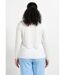 T-shirt court dentelle col V manches longues-2