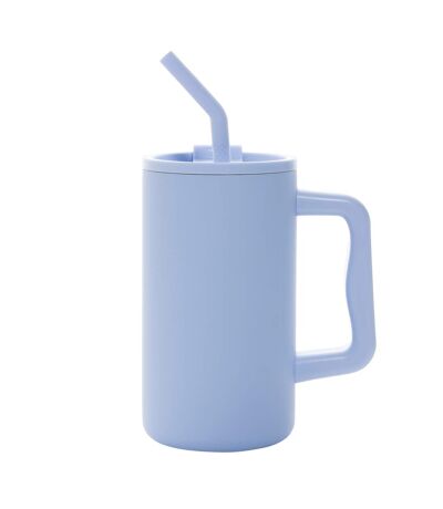 Cube recycled stainless steel 800ml travel mug one size light blue XD Collection