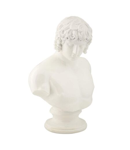 Buste Homme en Résine Centurion 25cm Blanc