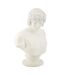 Buste Homme en Résine Centurion 25cm Blanc-1