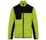 Veste recylée en polytricot - WK9108 - jaune fluo chiné et noir-1
