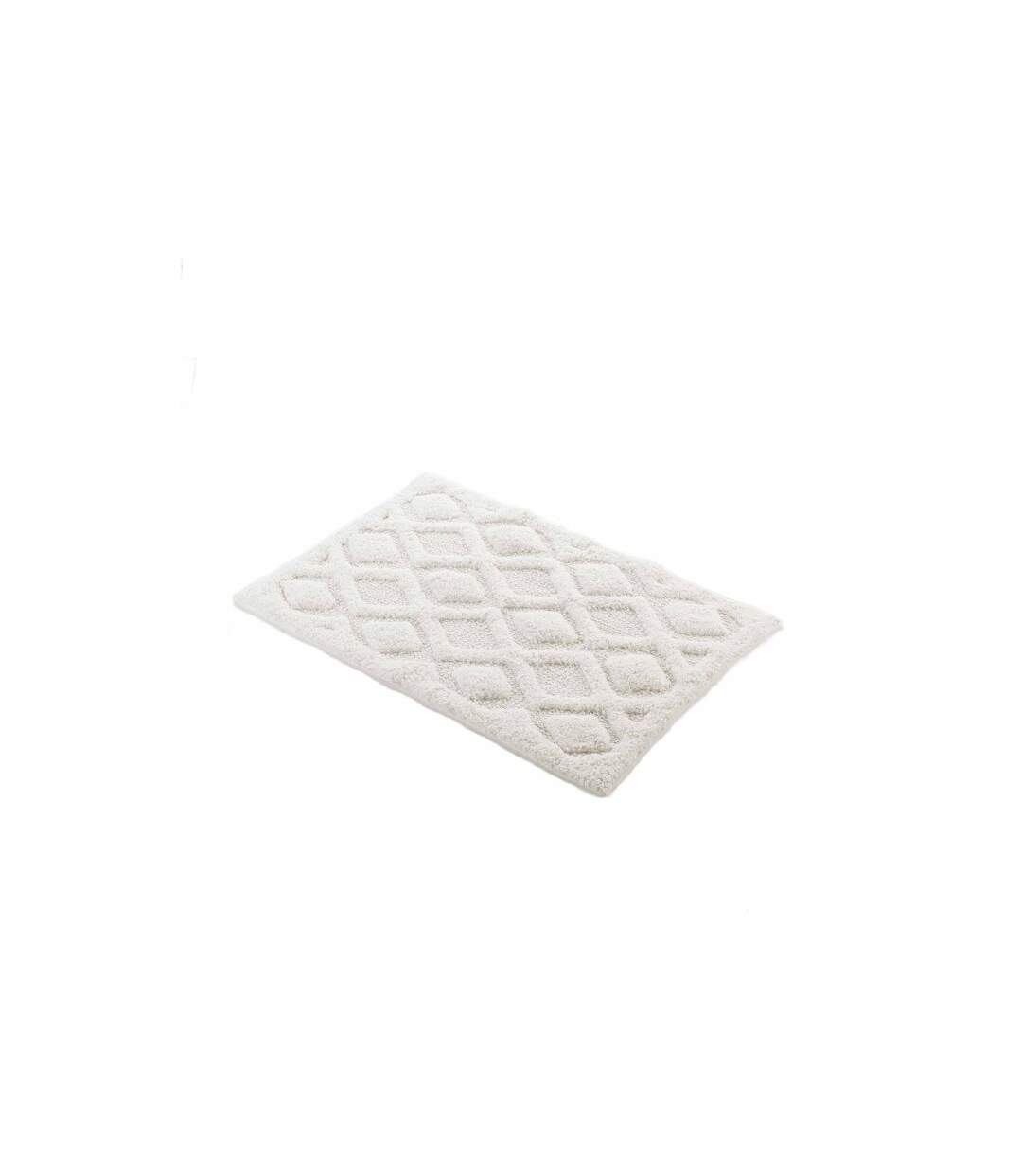 Tapis de Bain Jacquard Nemesis 50x80cm Blanc-4