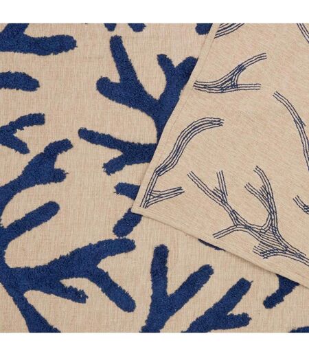 Tapis à Motifs Coraux Océania 120x170cm Bleu