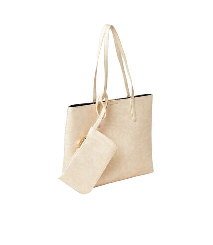 Womens/ladies tatiana tote bag & purse one size cream Dorothy Perkins