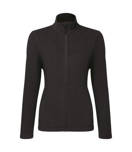 Premier Womens/Ladies Recyclight Full Zip Fleece Jacket (Black)