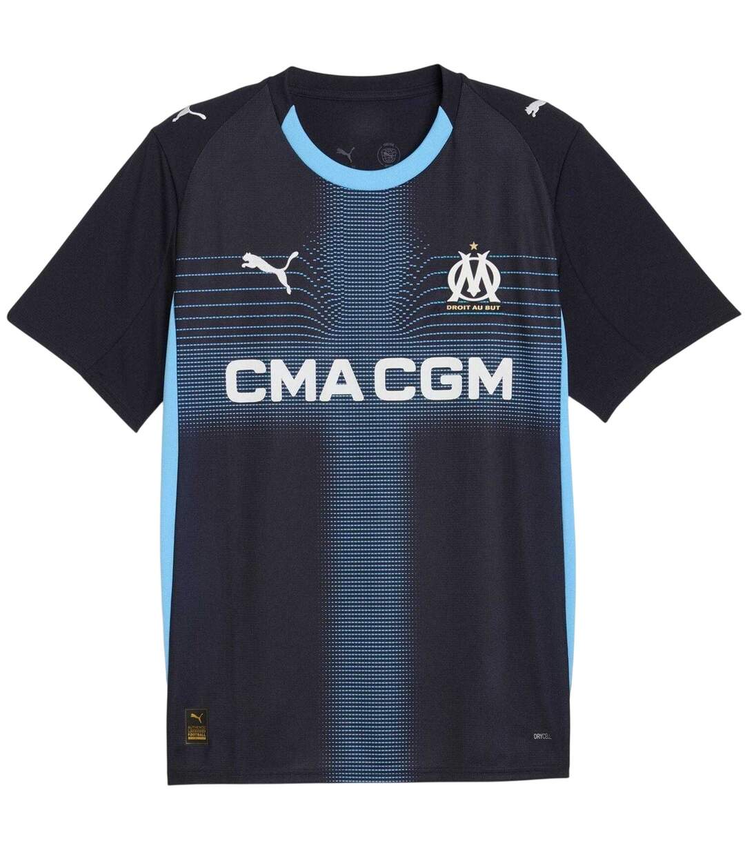 Mens 25/26 Olympique De Marseille Fc Away Shirt Navy Blue Blue Puma-2