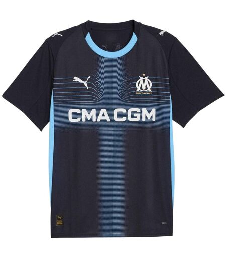 Mens 25/26 Olympique De Marseille Fc Away Shirt Navy Blue Blue Puma
