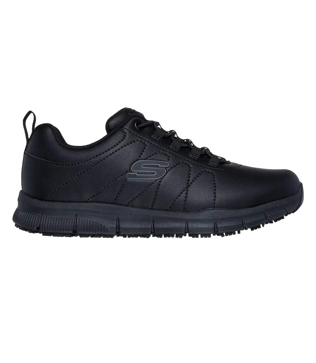 Womens/ladies Nampa Beja Occupational Shoes Black Skechers-1