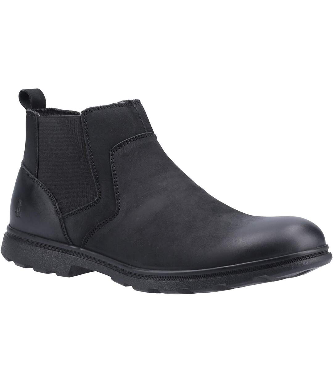 Bottines tyrone homme noir Hush Puppies-1