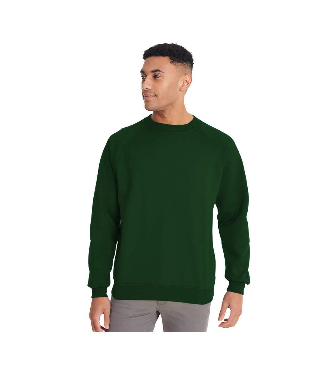 Sweatshirt homme vert bouteille Maddins-3