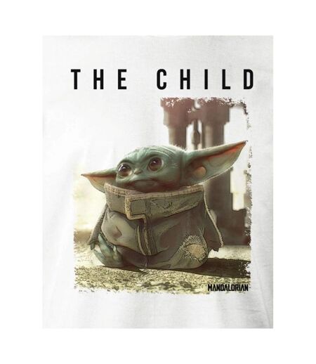 T-shirt Motif/style L´enfant Homme Blanc Star Wars The Mandalorian