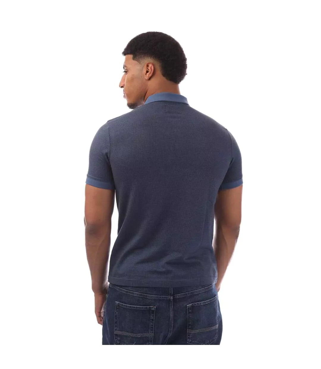 Polo Style Logo Brodé Stafford Homme Bleu Farah-3