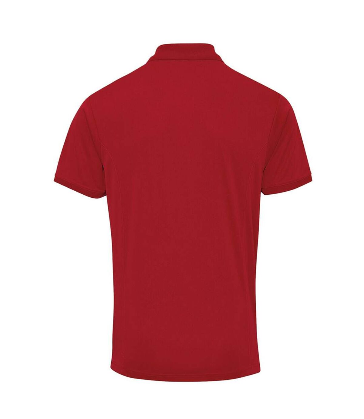 Premier Mens Coolchecker Pique Short Sleeve Polo T-Shirt (Burgundy)