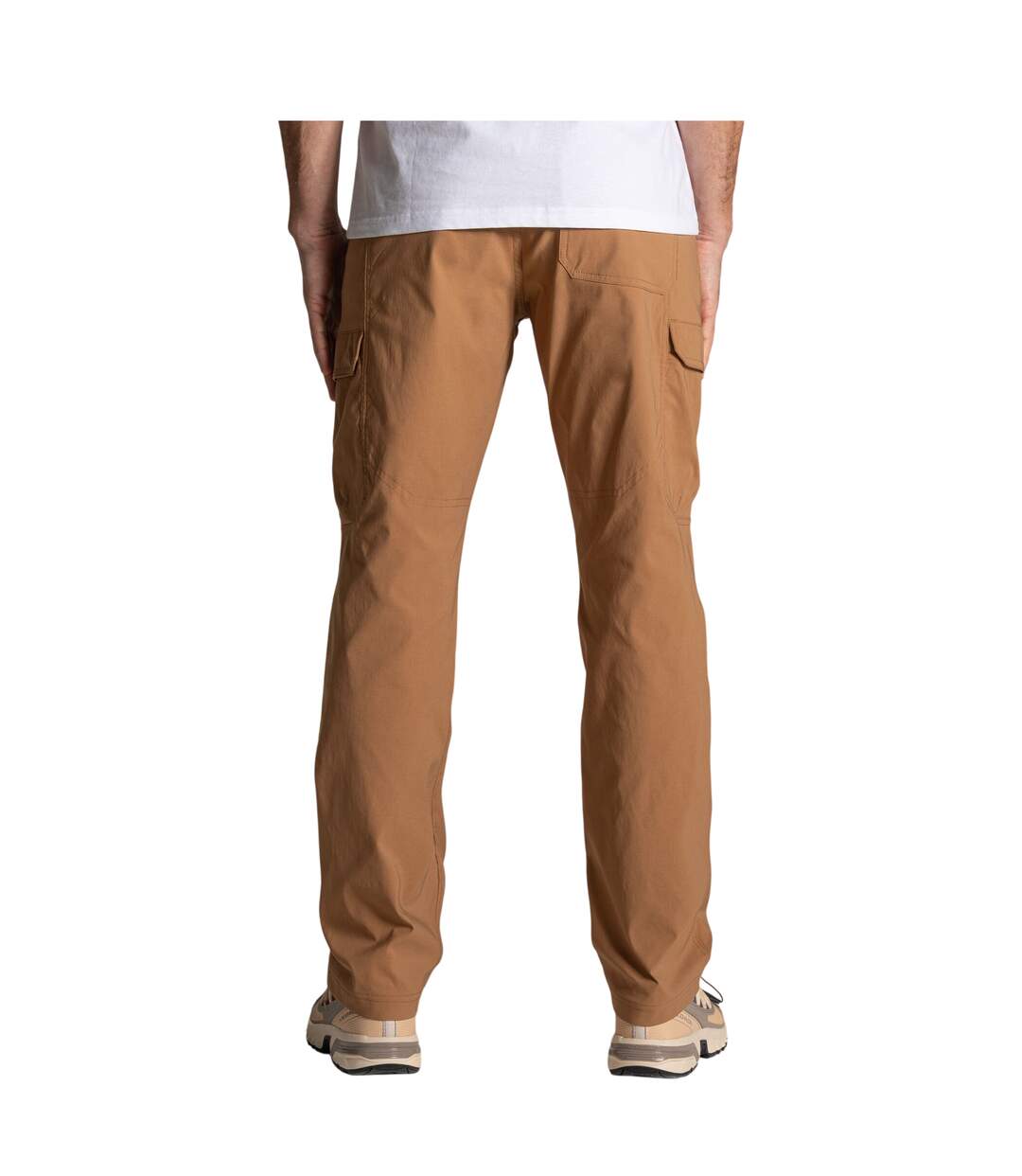 Pantalon Uni À Poches Et Taille Mi-haute Kiwi Pro Homme Marron Clair Craghoppers-3