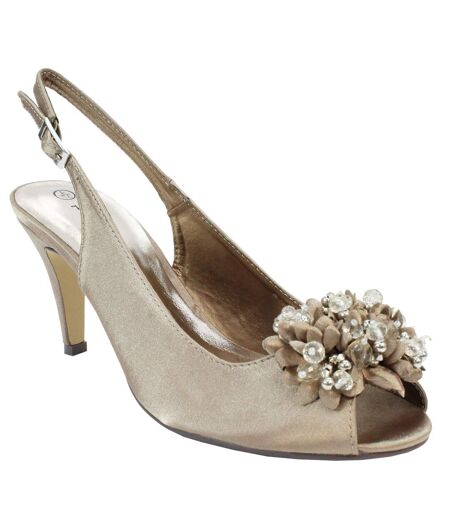 Escarpins Sabrina Femme Taupe Lunar