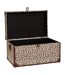Lot de 4 Malles de Rangement Léopard Telna 56cm Marron-4